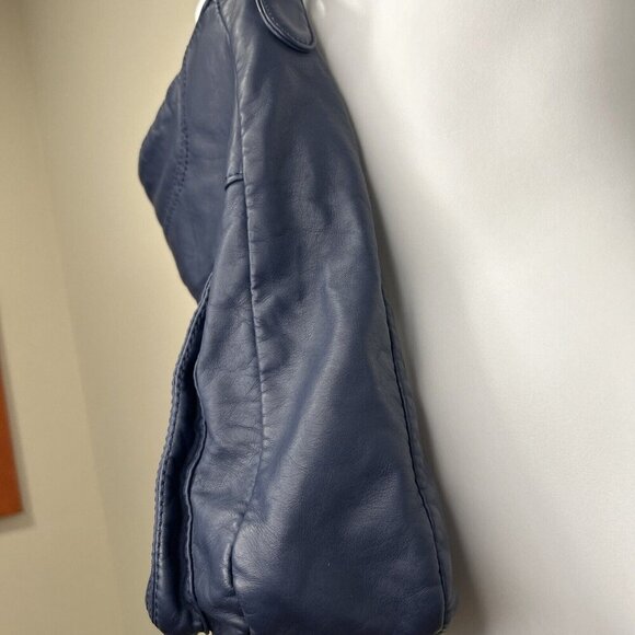 Scarleton Purse Handbag Satchel Shoulder Crossbody Blue Pockets Zipper - Picture 4 of 12